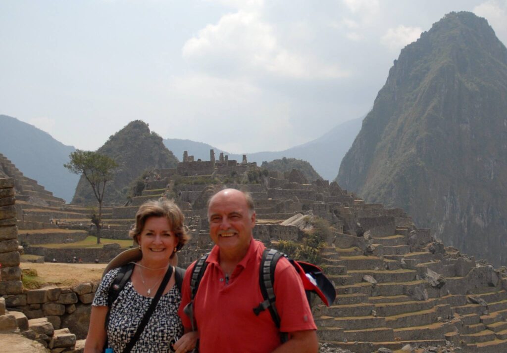 Jeannell and Mike Charman at Machu Picchu, Peru.